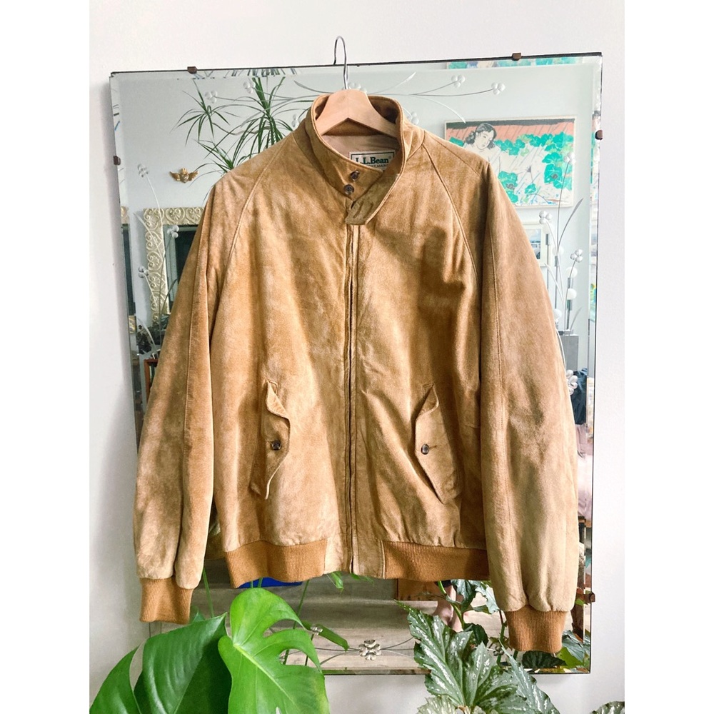 Vintage, Suede, L.L. Bean bomber jacket